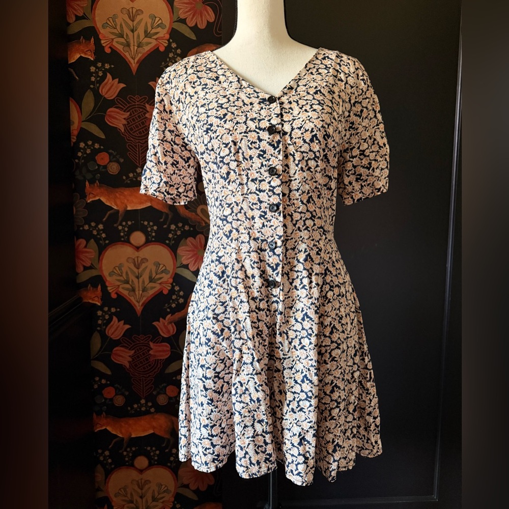 Vintage 90s Rampage Romper Floral Ditsy Print Size Small 5